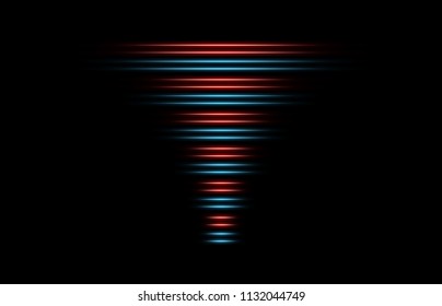 Glowing Neon Lights Line Abstract Banner Wallpaper Background Template. Vector