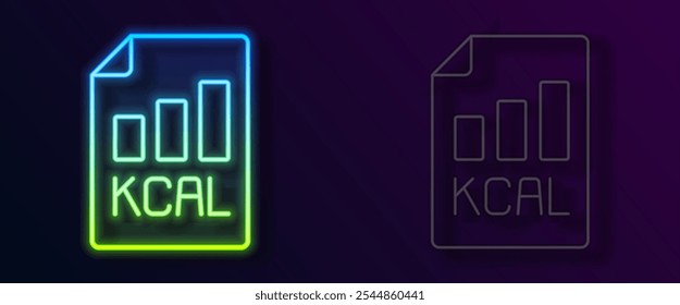 Glowing neon line Diet plan icon isolated on isolated on black background. Concept of fitness marathon, proper nutrition, healthy food, beautiful body, vegetables, slimming.  Vector