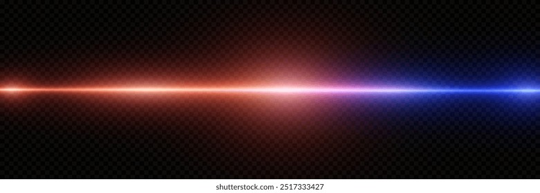 Glühende Neonlinien-Fackel. Magischer Lichtblitz.	

