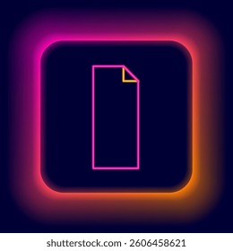 Glowing neon line Grip tape on a skateboard icon isolated on black background. Colorful outline concept. Vector