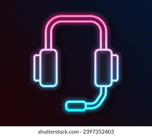 Glowing neon line Online psychological counseling distance icon isolated on black background. Psychotherapy, psychological help, psychiatrist online consulting.  Vector