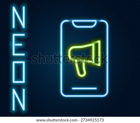 Glowing neon line Protest icon isolated on black background. Meeting, protester, picket, speech, banner, protest placard, petition, leader, leaflet. Colorful outline concept. Vector