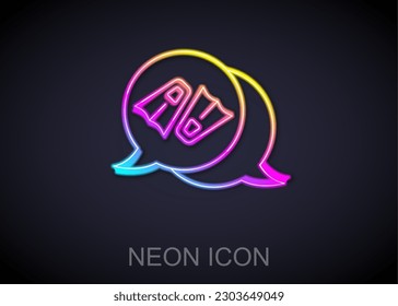 Glowing neon line Rubber flippers for swimming icon isolated on black background. Diving equipment. Extreme sport. Diving underwater equipment.  Vector