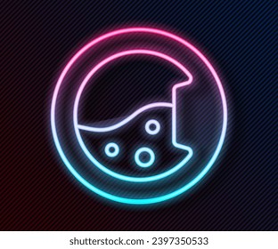 Glowing neon line Washer icon isolated on black background. Washing machine icon. Clothes washer - laundry machine. Home appliance symbol.  Vector