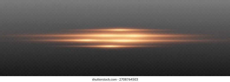 Glowing neon lines effect. On a transparent background.