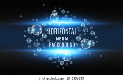
Glowing neon lines on a transparent background. Abstract digital design.