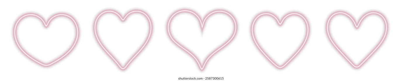 glowing neon love symbol with a bright and romantic design. Perfect for Valentine’s Day, romance, decorations, and night club themes. A modern abstract element with a vibrant red glow.