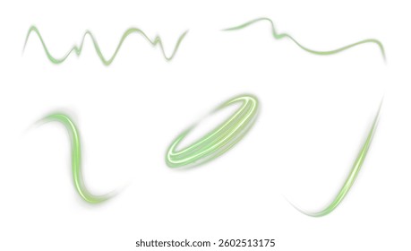 glowing neon oval light effect with swirls, sparkles, and magical energy. Perfect for cyber visuals, fantasy portals, abstract frames, and dynamic advertising designs. Transparent vector