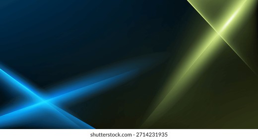 Líneas Horizontales brillantes de la tecnología del neón, Plantilla abstracta futurista de alta tecnología del fondo con las Formas cuadradas.