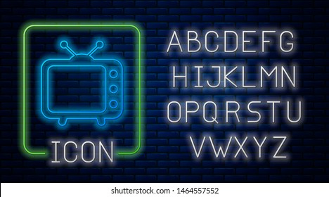 Neon Tv Icons Images Stock Photos Vectors Shutterstock