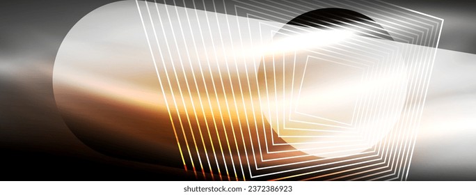 Fondo abstracto de ondas de neón brillantes - ondas luminiscentes vibrantes pulsadas en una pantalla cautivadora y electrizante