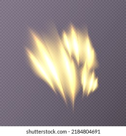 Glowing neon wave abstract light effect. Wavy luminous bright smooth curved lines, the movement of the energy flow of a magical glow.