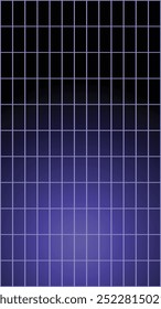 glowing neon wireframe background. Shining checkered vertical grid planes in perspective. Retro futuristic depth wallpaper. Arcade game sci fi matrix surface backdrop for poster, banner. Vector