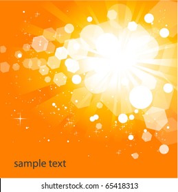 glowing orange background