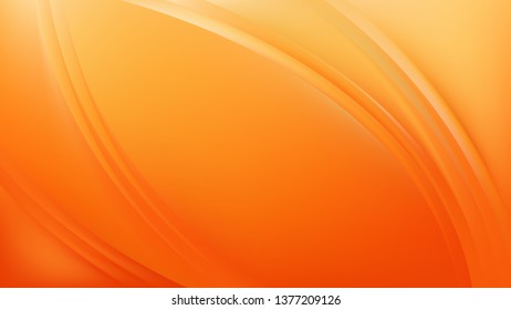 Glowing Orange Wave Background