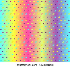 Glowing parallelogram pattern. Seamless vector