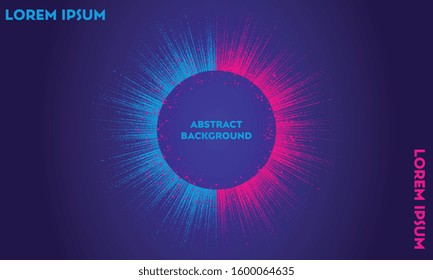 Glowing particles liquid dynamic flow. Trendy fluid cover design. Eps10 vector illustration