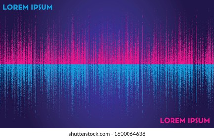 Glowing particles liquid dynamic flow. Trendy fluid cover design. Eps10 vector illustration