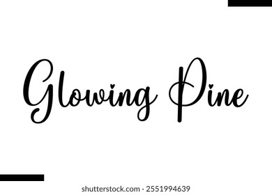  Árboles de navidad de pino brillante cita tipografía de texto
