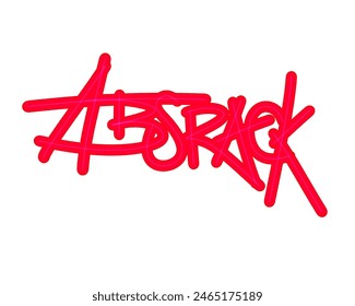 glowing pink abstract writing,icon without background