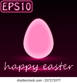 glowing pink easter egg