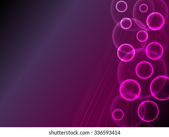 Glowing plasma bubbles abstract background