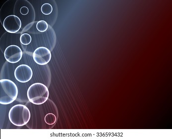 Glowing plasma bubbles abstract background