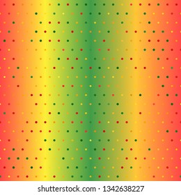 Glowing polka dot pattern. Seamless vector background
