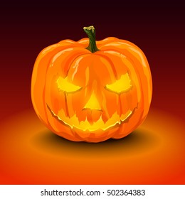 Glowing pumpkin for Halloween