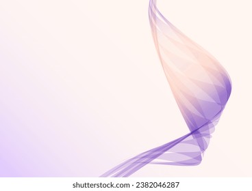Glowing purple abstract wave background