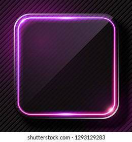 Glowing Purple light banner