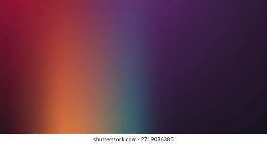 Brillante púrpura rojo amarillo naranja negro abstracto color gradiente Anuncio diseño de la cubierta del cartel, textura granulada oscura, espacio de copia, Vector de fondo elegante,

