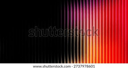 Glowing purple red yellow orange black abstract color gradient banner poster cover design, dark grainy texture modern.