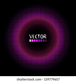 glowing purple ring of circles
