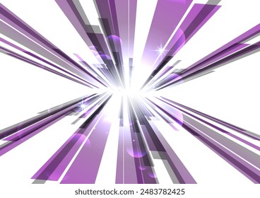 Glowing purple speed lines background