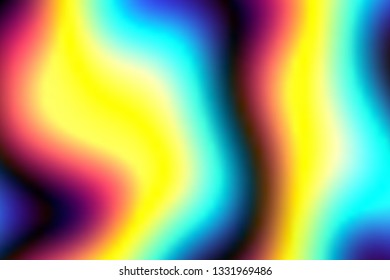 Glowing rainbow electricity vector background. Iridescent design element for envelope, card, flyer, brochure.