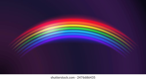 Glowing Realistic Rainbow Background. Perfect vector clip art for your design.