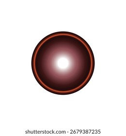 Glowing Red Abstract Circle with Light Effect
