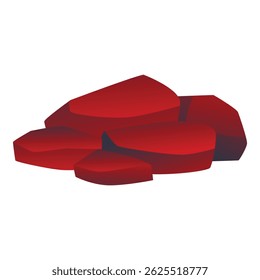 Glowing red hot coal embers burning with intense heat, perfect for representing warmth, energy, or danger