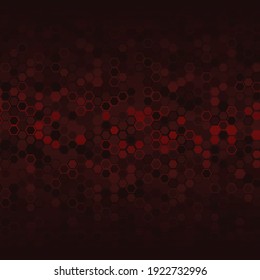 leuchtende rote Lichter auf dunklem abstraktem Hintergrund