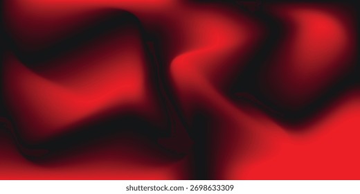 Glowing  red mesh gradient abstract background, Fluid Background, red and black tones, blend, fluid flow, neon glow effects