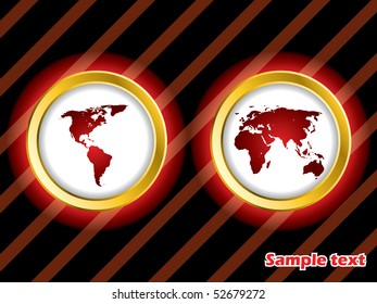 Glowing red world