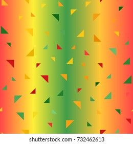Glowing right triangle pattern. Seamless vector background