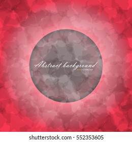 Glowing ring on abstract of blurred texture background with gradient backdrop. There is example of inscription for your text