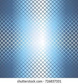 Glowing rounded diamond pattern. Seamless vector background