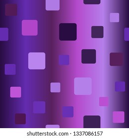 Glowing rounded square pattern. Seamless vector background
