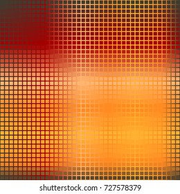 Glowing rounded square pattern. Seamless vector background
