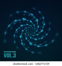 Glowing sci-fi interface HUD elements. Technology futuristic design, neon lights. Vector mystical background