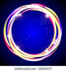 Glowing shiny abstract background. Vector illustration.