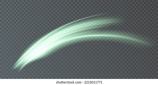 Glowing shiny abstract curved lines. Curve light effect. Futuristic light energy movement effect.	